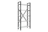 Bibliotecă Elysian, Diverse culori, 90x34x180 cm - Alb - Negru | SKU: 241NRD1339 | Bibliotecă Elysian, 90x34x180 cm, varianta Alb - Negru, produs pentru amenajarea locuinței, disponibil online în România la CasaMob