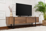 Comodă TV Serenity, Diverse culori, 180x30x50 cm - Venezia walnut - Negru | SKU: 241NRD1349 | Comodă TV Serenity, 180x30x50 cm, varianta Venezia walnut - Negru, produs pentru amenajarea locuinței, disponibil online în România la CasaMob