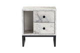Noptieră Glimmer - Fressia, Diverse culori, 45x30x50 cm - Freesia marble - Negru | SKU: 241NRD1408 | Noptieră Glimmer - Fressia, 45x30x50 cm, varianta Freesia marble - Negru, produs pentru amenajarea locuinței, disponibil online în România la CasaMob