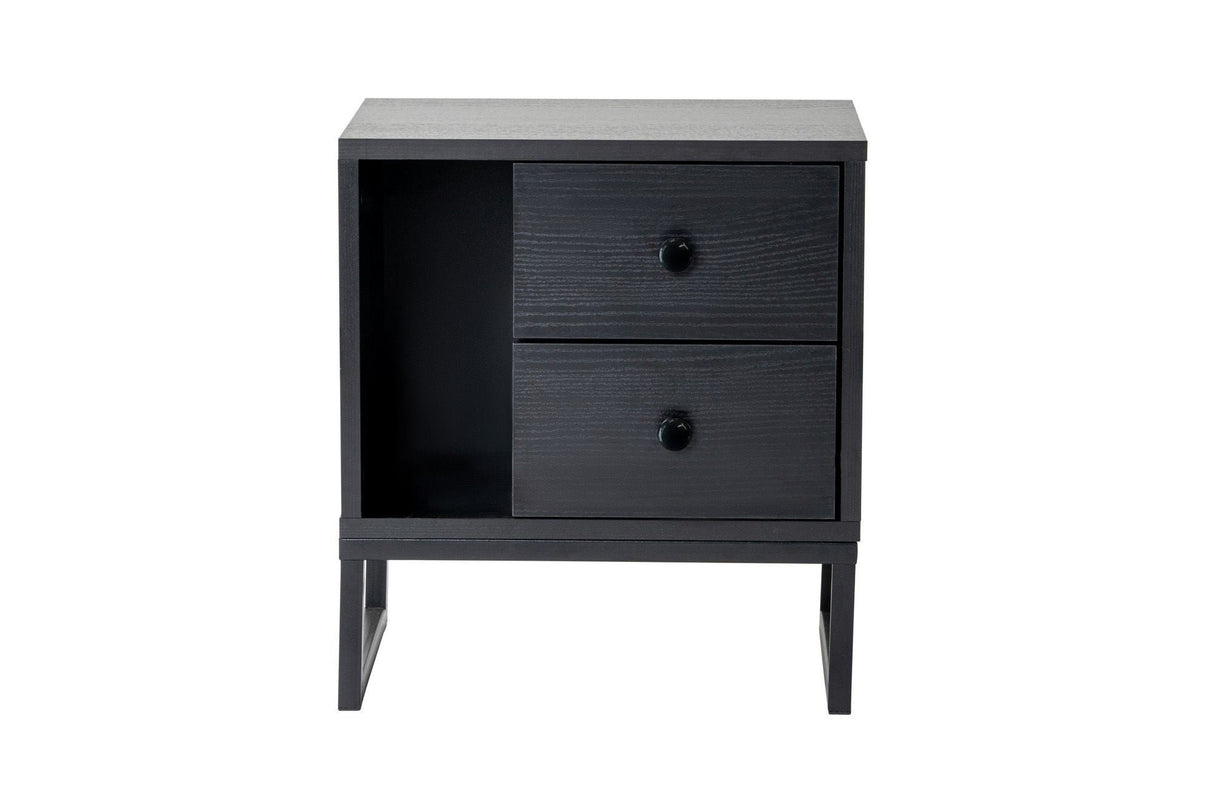 Noptieră Glimmer, Diverse culori, 45x30x50 cm - Wood black - Negru | SKU: 241NRD1411 | Noptieră Glimmer, 45x30x50 cm, varianta Wood black - Negru, produs pentru amenajarea locuinței, disponibil online în România la CasaMob