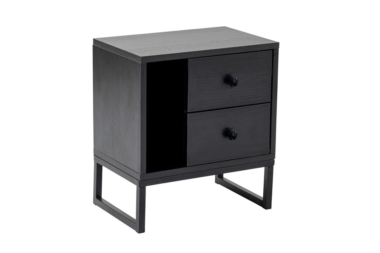 Noptieră Glimmer, Diverse culori, 45x30x50 cm - Wood black - Negru | SKU: 241NRD1411 | Noptieră Glimmer, 45x30x50 cm, varianta Wood black - Negru, produs pentru amenajarea locuinței, disponibil online în România la CasaMob