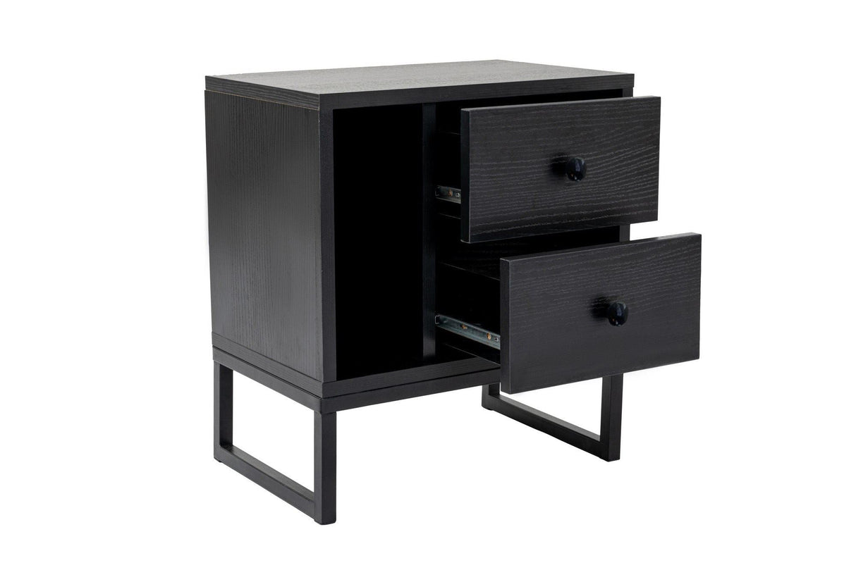 Noptieră Glimmer, Diverse culori, 45x30x50 cm - Wood black - Negru | SKU: 241NRD1411 | Noptieră Glimmer, 45x30x50 cm, varianta Wood black - Negru, produs pentru amenajarea locuinței, disponibil online în România la CasaMob