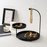 Accesoriu metalic decorativ Knıdos, Negru, 25x28x21 cm
