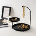 Accesoriu metalic decorativ Knıdos, Negru, 25x28x21 cm, SKU 247HFM1106