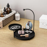 Accesoriu metalic decorativ Knıdos, Negru, 25x28x21 cm