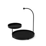 Accesoriu metalic decorativ Knıdos, Negru, 25x28x21 cm