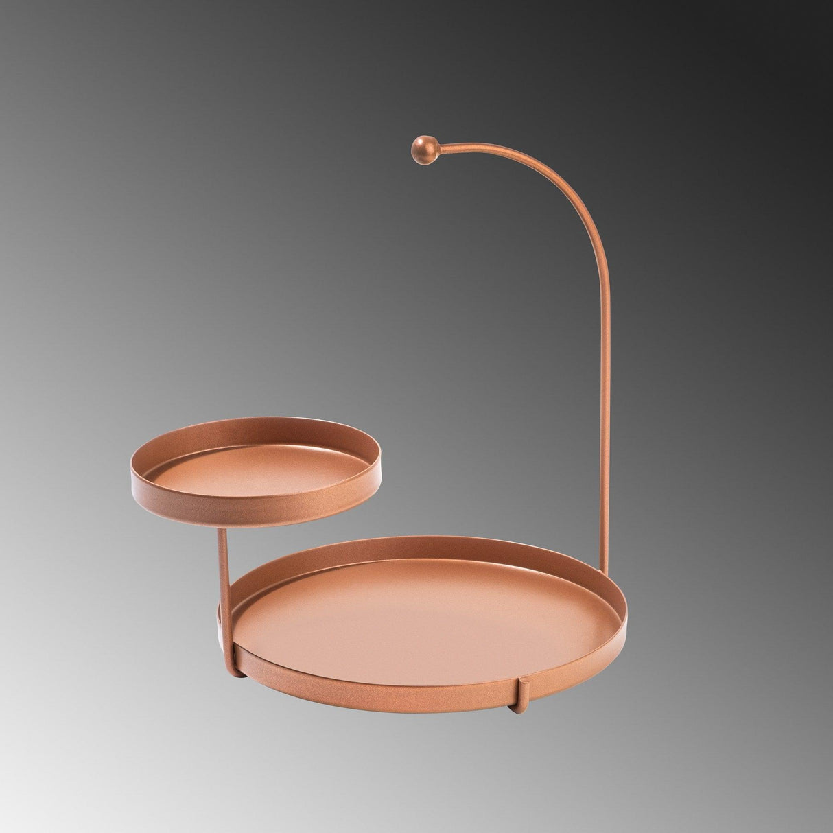 Accesoriu metalic decorativ Decorative Metal Accessory Elegance 3, Cupru, 25x28x21 cm