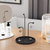 Accesoriu metalic decorativ Leros, Negru, 21x27 cm