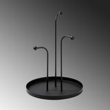 Accesoriu metalic decorativ Leros, Negru, 21x27 cm