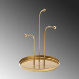 Accesoriu metalic decorativ Decorative Metal Accessory Modern 3, Aur, 21x27 cm