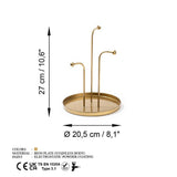Accesoriu metalic decorativ Decorative Metal Accessory Modern 3, Aur, 21x27 cm