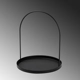 Accesoriu metalic decorativ Kos, Negru, 23x28 cm
