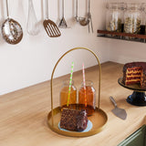 Accesoriu metalic decorativ Decorative Metal Accessory Artistic 4, Aur, 23x28 cm