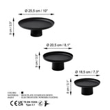 Set Suporturi metalice Nisiros pentru Lumanari / Bijuterii / Alimente