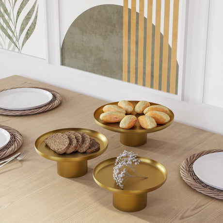 Accesoriu metalic decorativ Decorative Metal Accessory Rustic 4, Aur, 25.5x25.5x9 cm