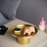 Accesoriu metalic decorativ Decorative Metal Accessory Rustic 4, Aur, 25.5x25.5x9 cm