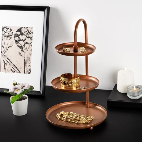 Accesoriu metalic decorativ Decorative Metal Accessory Lux 2, Cupru, 20x32 cm