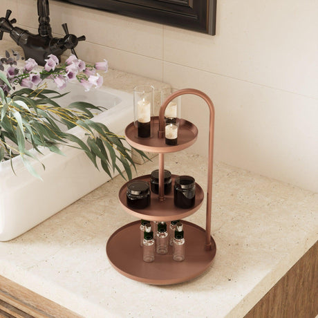 Accesoriu metalic decorativ Decorative Metal Accessory Lux 2, Cupru, 20x32 cm