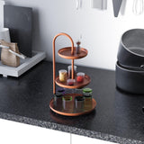 Accesoriu metalic decorativ Decorative Metal Accessory Lux 2, Cupru, 20x32 cm