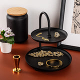 Accesoriu metalic decorativ Kormen, Negru, 20x21 cm