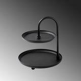 Accesoriu metalic decorativ Kormen, Negru, 20x21 cm