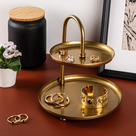 Accesoriu metalic decorativ Decorative Metal Accessory Honey 1, Aur, 20x21 cm