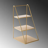 Accesoriu metalic decorativ Decorative Metal Accessory Antonio 3, Aur, 16x30x17 cm