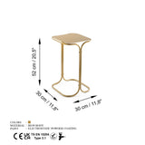 Măsuță de cafea SHB-001-B, Aur, 30x52x30 cm
