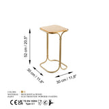 Măsuță de cafea SHB-001-C, Aur, 30x52x30 cm