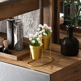 Accesoriu metalic decorativ
 GED-015, Aur, 9x9x16 cm