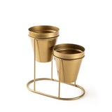 Accesoriu metalic decorativ
 GED-015, Aur, 9x9x16 cm