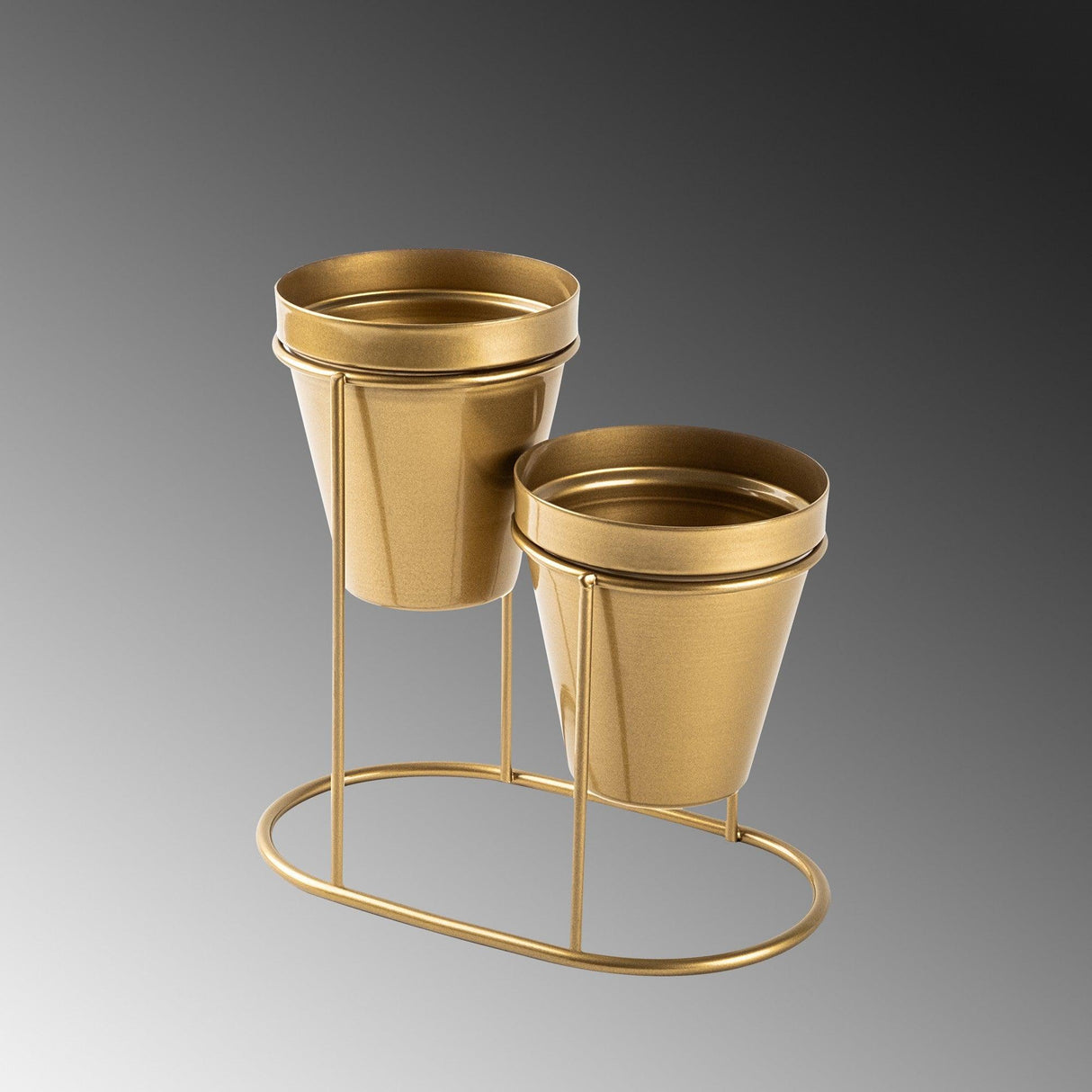 Accesoriu metalic decorativ
 GED-015, Aur, 9x9x16 cm