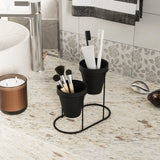 Accesoriu metalic decorativ Decorative Metal Accessory Modern 1, Negru, 9 cm