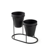Accesoriu metalic decorativ Decorative Metal Accessory Modern 1, Negru, 9 cm