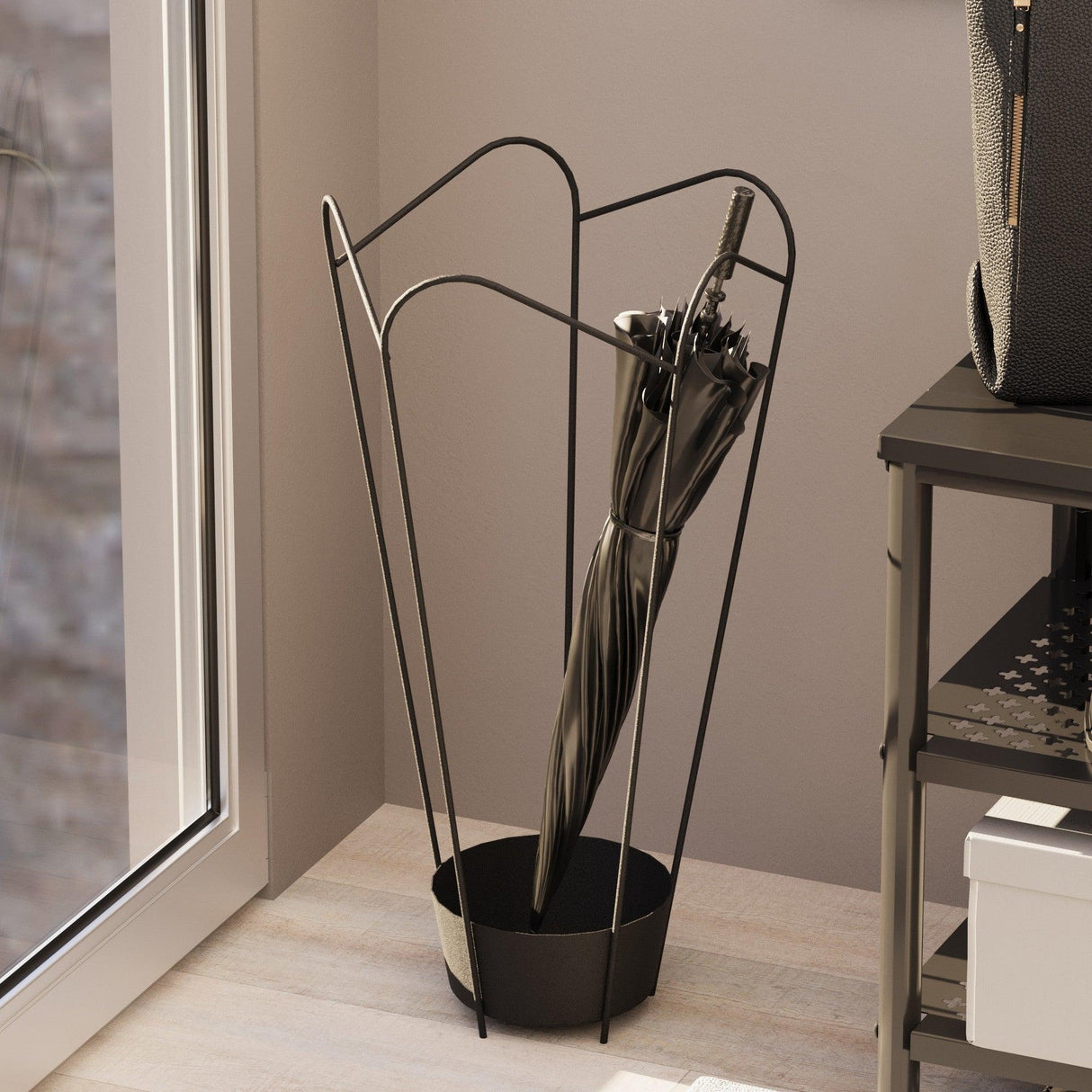 Accesoriu metalic decorativ Decorative Metal Accessory Classic 2, Negru