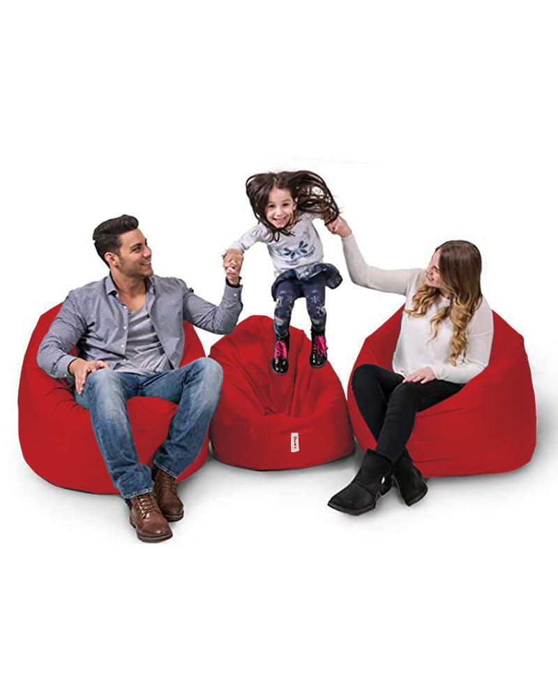 Fotoliu puf, Bean Bag, Ferndale, 100 cm,  impermeabil, 100 x 100 x 20 cm - Roșu, SKU 248FRN1286