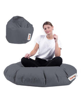 Fotoliu puf, Bean Bag, Ferndale, 100 cm,  impermeabil, 100 x 100 x 20 cm - Fum, SKU 248FRN1286