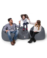 Fotoliu puf, Bean Bag, Ferndale, 100 cm,  impermeabil, 100 x 100 x 20 cm - Fum, SKU 248FRN1286