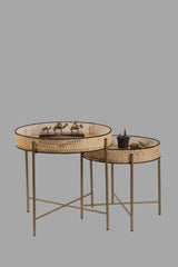 Set de măsuțe de cafea Kolezyum, Diverse culori, Diverse configurații, Ø45x40 cm - Antichizat - 2 bucăți | SKU: 253NSR1246 | Set de măsuțe de cafea Kolezyum, Ø45x40 cm, varianta Antichizat - 2 bucăți, produs pentru amenajarea locuinței, disponibil online în România la CasaMob