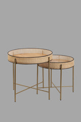 Set de măsuțe de cafea Kolezyum, Diverse culori, Diverse configurații, Ø45x40 cm - Antichizat - 2 bucăți | SKU: 253NSR1246 | Set de măsuțe de cafea Kolezyum, Ø45x40 cm, varianta Antichizat - 2 bucăți, produs pentru amenajarea locuinței, disponibil online în România la CasaMob
