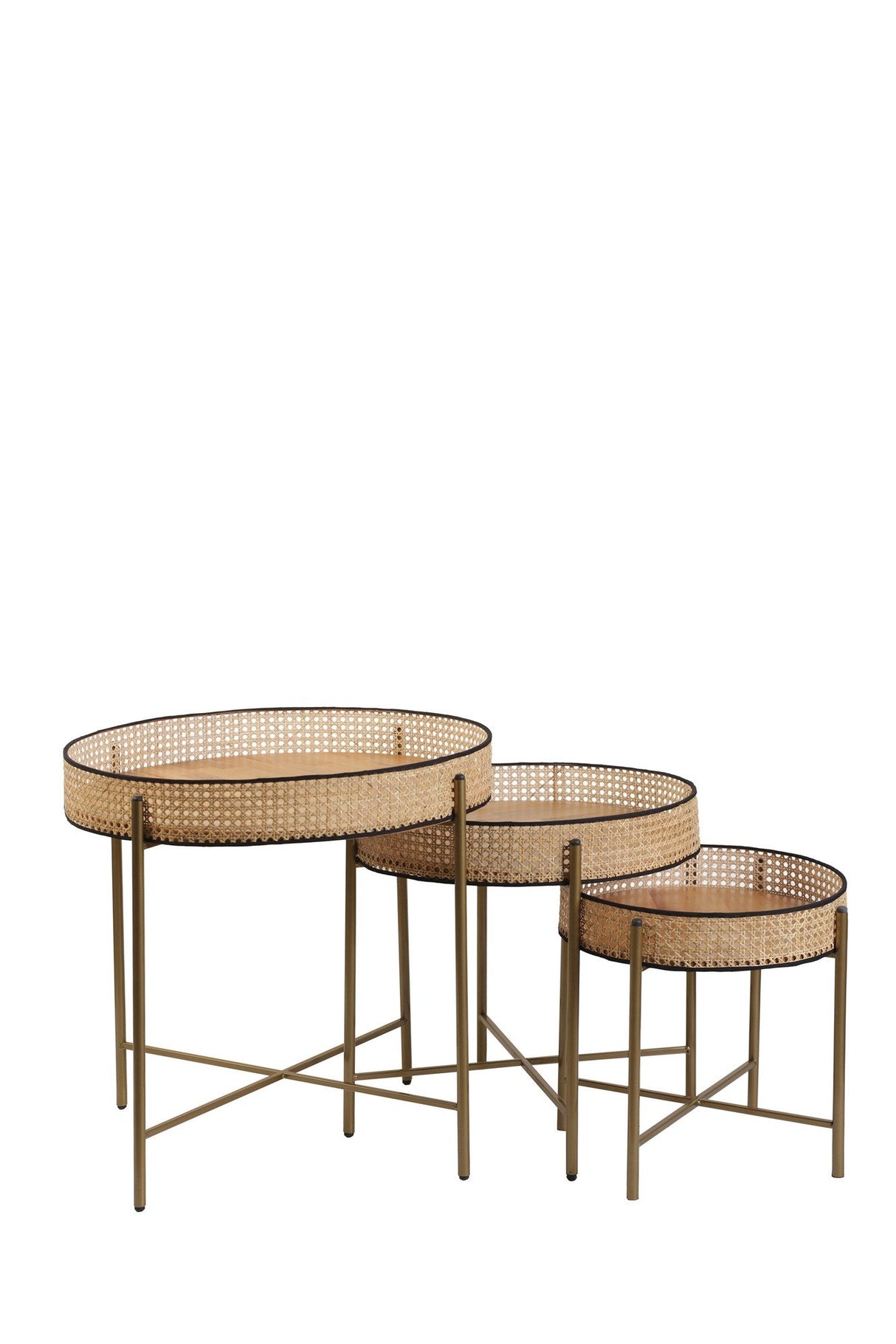 Set de măsuțe de cafea Kolezyum, Diverse culori, Diverse configurații, Ø45x40 cm - Antichizat - 3 bucăți | SKU: 253NSR1247 | Set de măsuțe de cafea Kolezyum, Ø45x40 cm, varianta Antichizat - 3 bucăți, produs pentru amenajarea locuinței, disponibil online în România la CasaMob