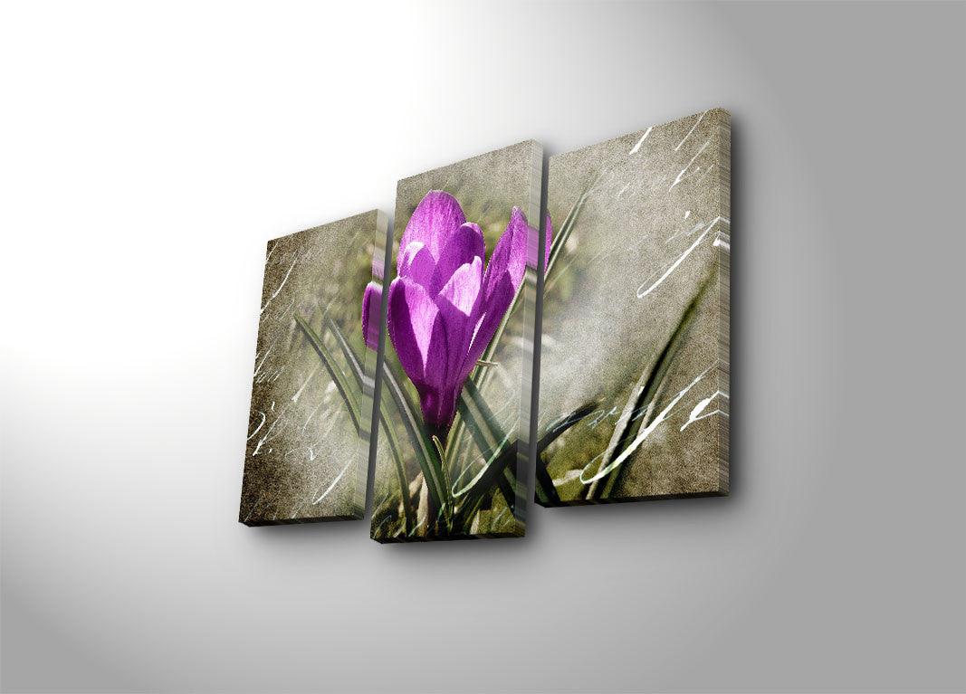 Tablou Canvas cu Led 3PATİACT, Multicolor, 66x45 cm
