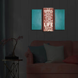 Tablou Canvas cu Led 3PATİACT, Multicolor, 66x45 cm