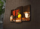Tablou Canvas cu Led Bucatarie, Multicolor, 66 x 45 cm
