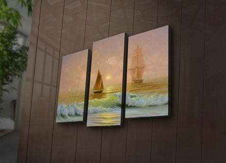 Tablou Canvas cu Led Vasco de Gama, Multicolor, 66 x 45 cm