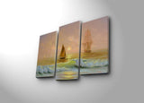 Tablou Canvas cu Led Vasco de Gama, Multicolor, 66 x 45 cm