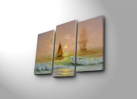 Tablou Canvas cu Led Vasco de Gama, Multicolor, 66 x 45 cm