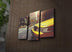 Tablou Canvas cu Led 3PATİACT, Multicolor, 66x45 cm, SKU 254LED3240