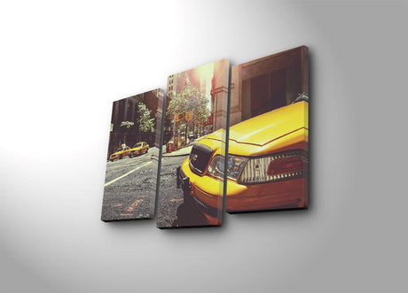 Tablou Canvas cu Led 3PATİACT, Multicolor, 66x45 cm
