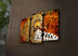 Tablou Canvas cu Led 3PATİACT, Multicolor, 66x45 cm, SKU 254LED3242
